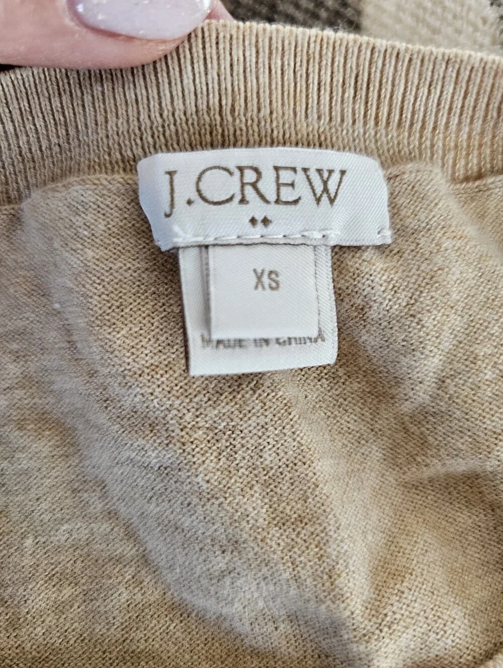 J. Crew Beige Sleeveless Knit Tank
